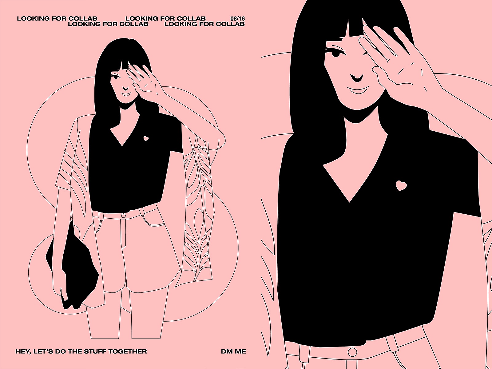 Looking for collab charecter design girl poster art poster a day poste.jpg