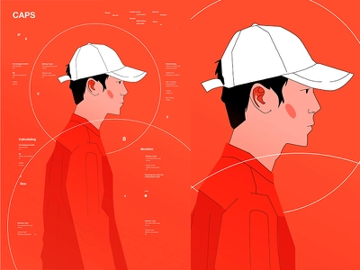 Man With A Hat standing had man grid layout fragment poster art poster.webp