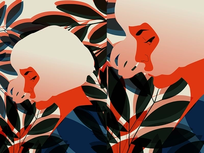 Melting leaves melting portrait floral floral background grid fragment.webp