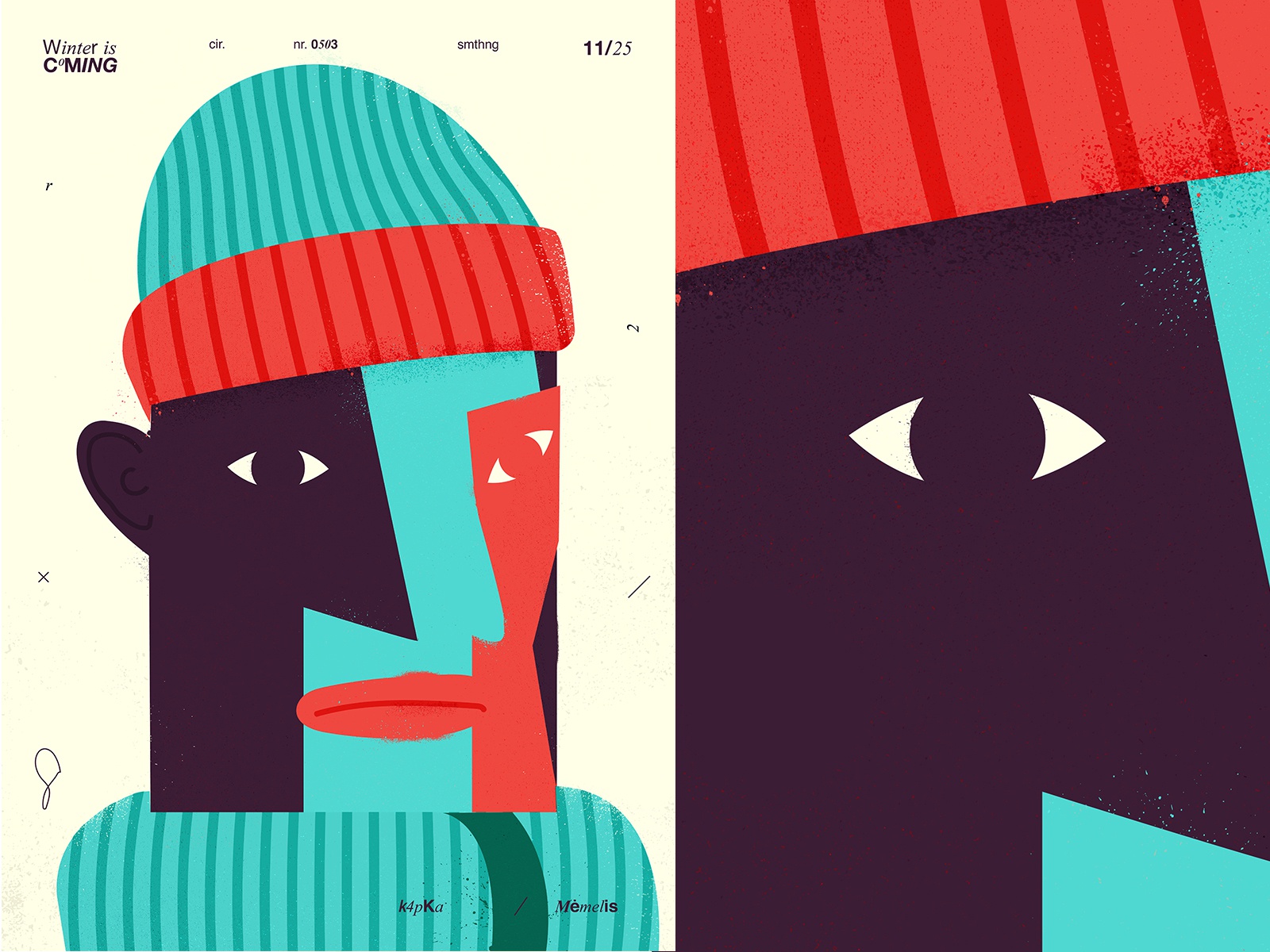 Memelis pattern portrait textures winter fragment layout poster art li.jpg