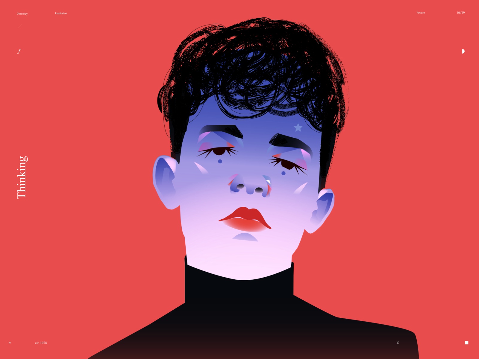 Messy hair make up boy illustration boy man portrait man portrait illu.jpg