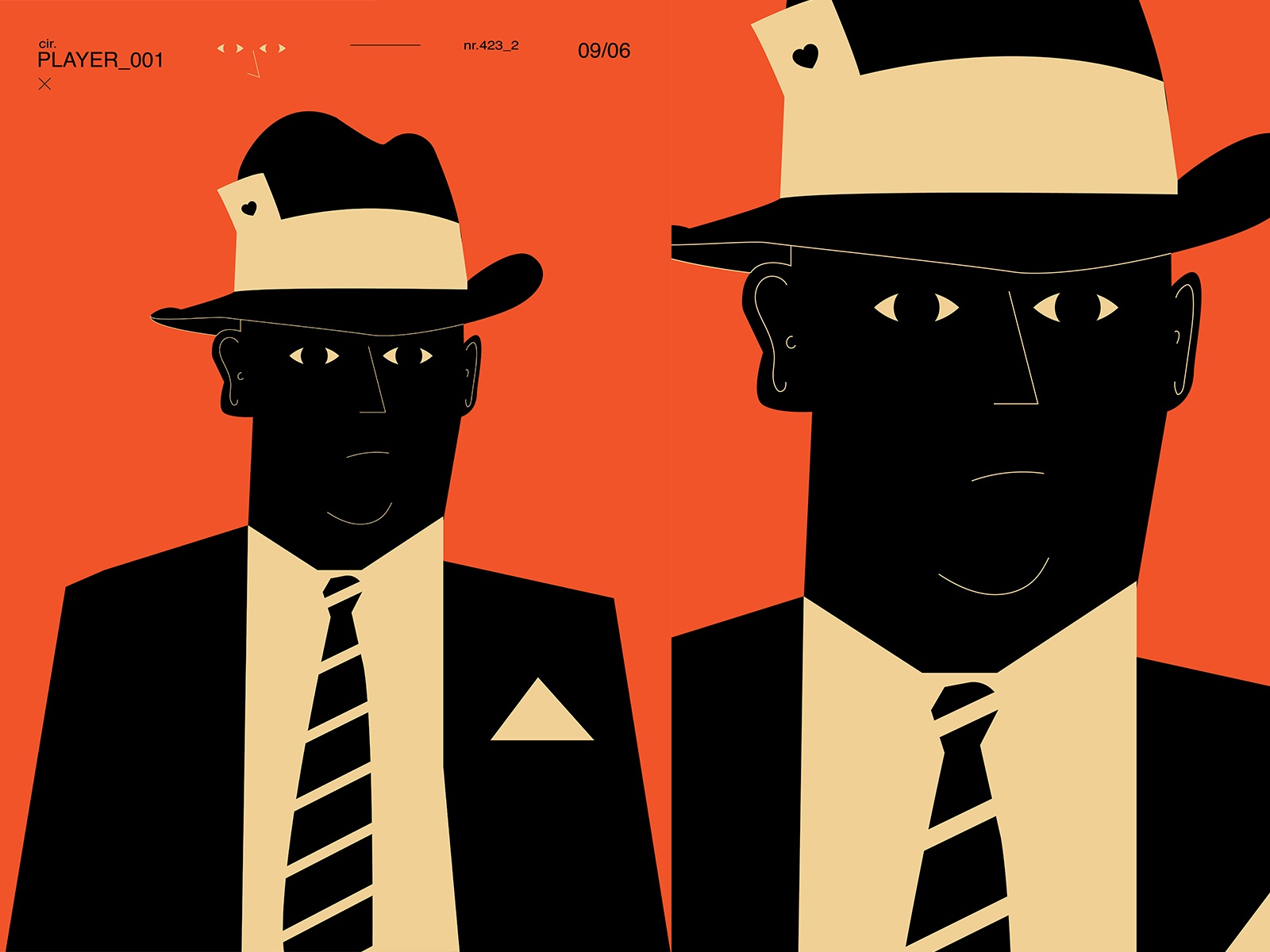 Player hat suit player man layout fragment poster art illustration lac.jpg