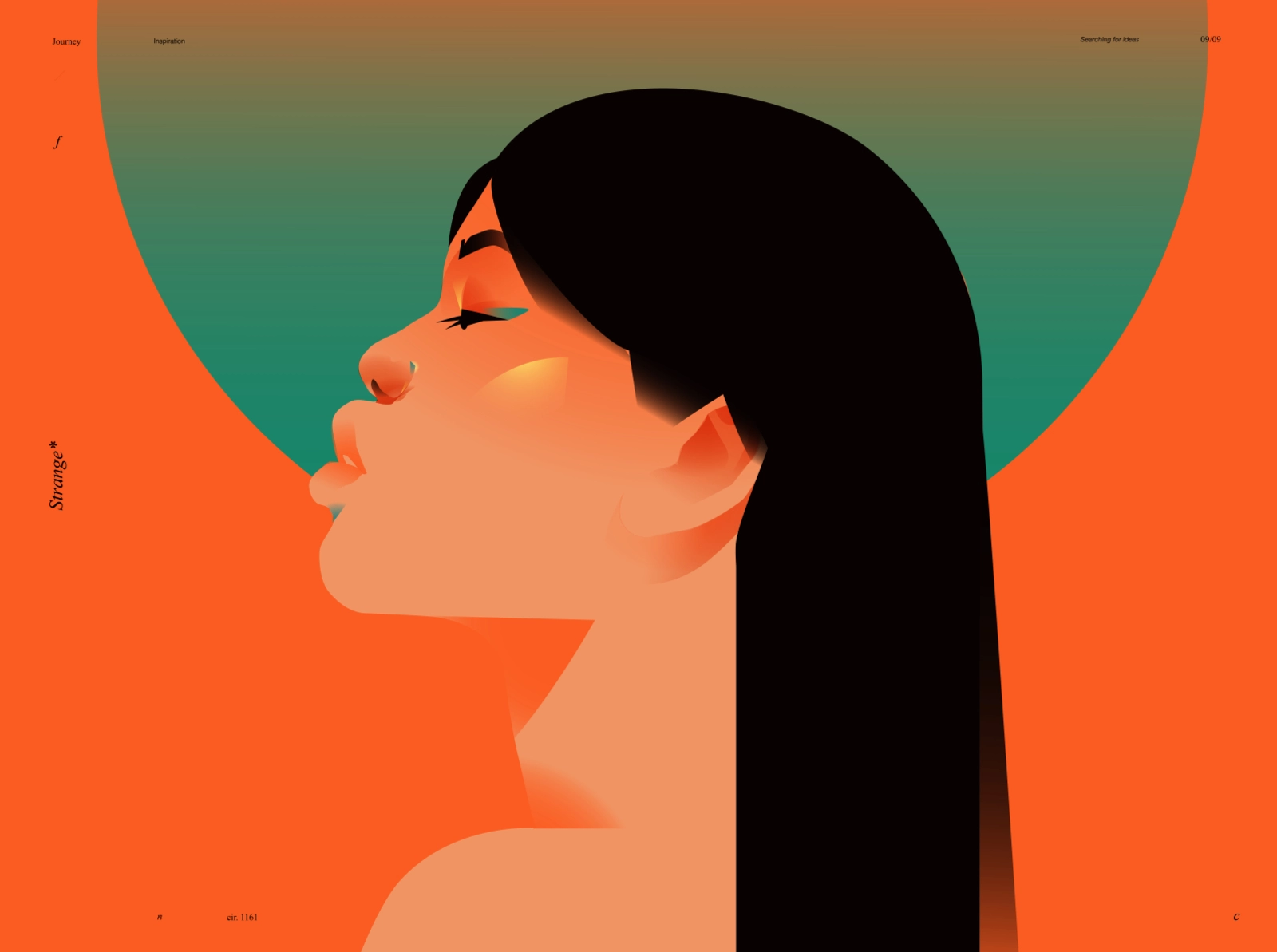 Portrait woman illustration profile woman portrait woman girl portrait.webp