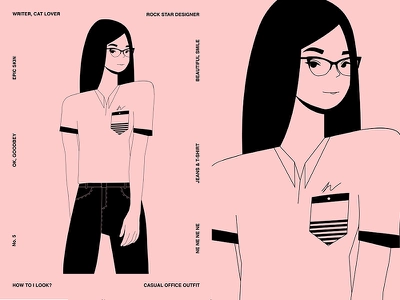 Rock Star Designer girl illustration character design character girl l.webp