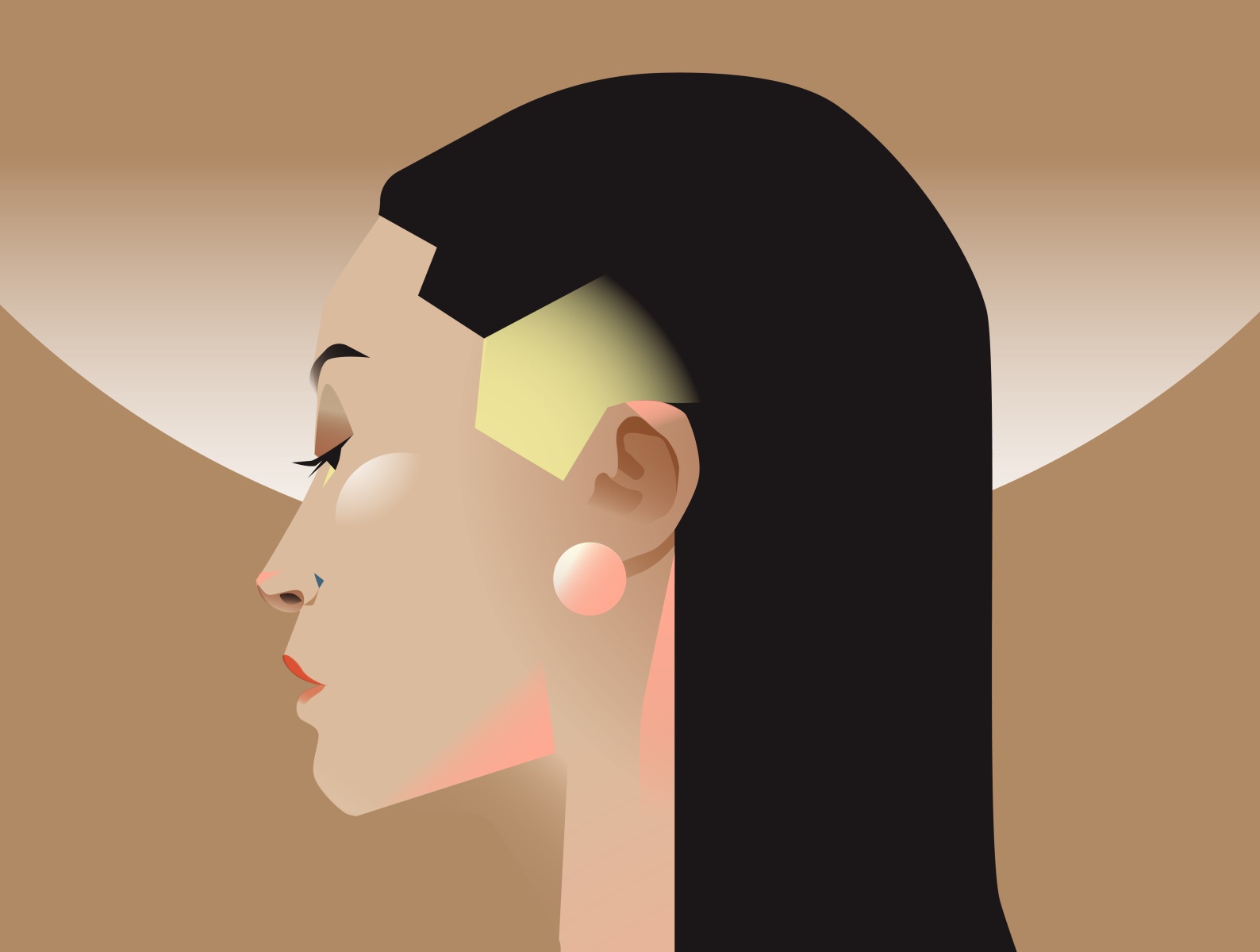 Seven; Part two warm gentle woman illustration mellow face asian woman.jpg