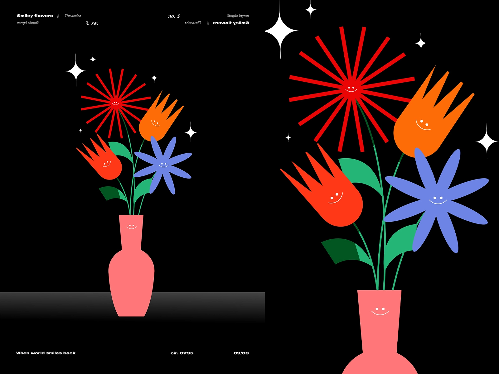 Smiley flowers 3 layout flowers illustration smiley face smiley flower.webp