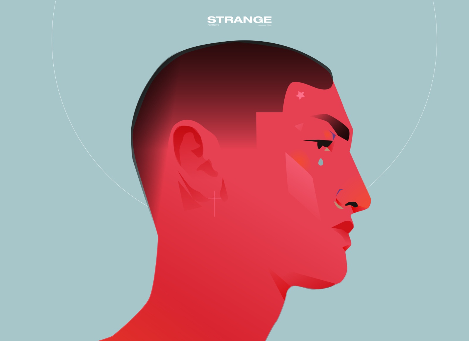 Strange portrait grandient color splash portrait illustration portrait.jpg