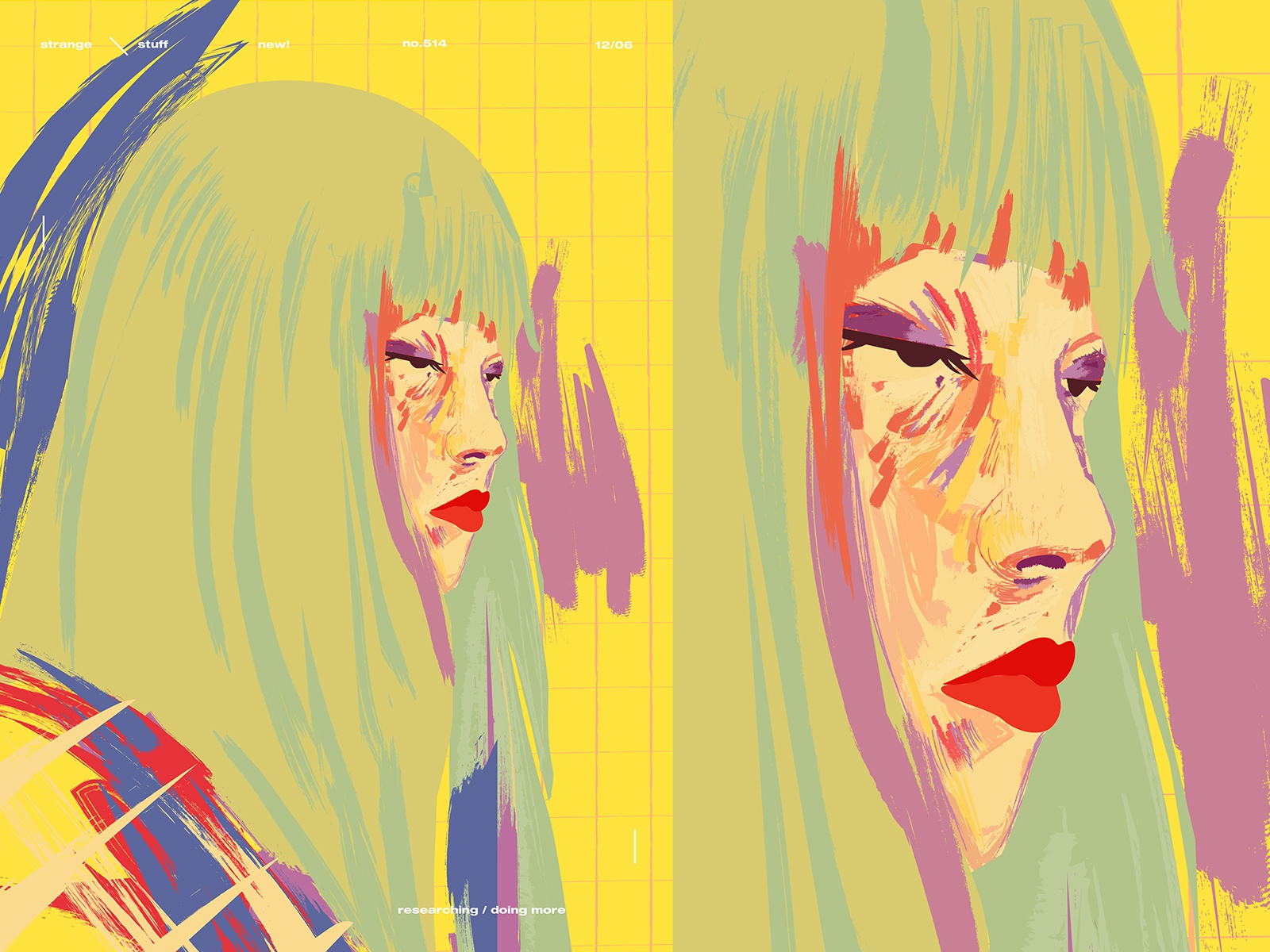 Style test  Girl Protrait vector illustration style paints girl illust.jpg