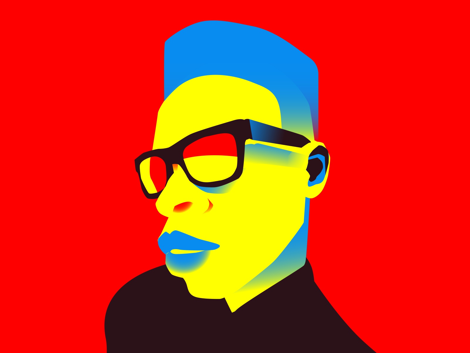Sugar colorful splash sunglasses man illustration man portrait portrai.jpg