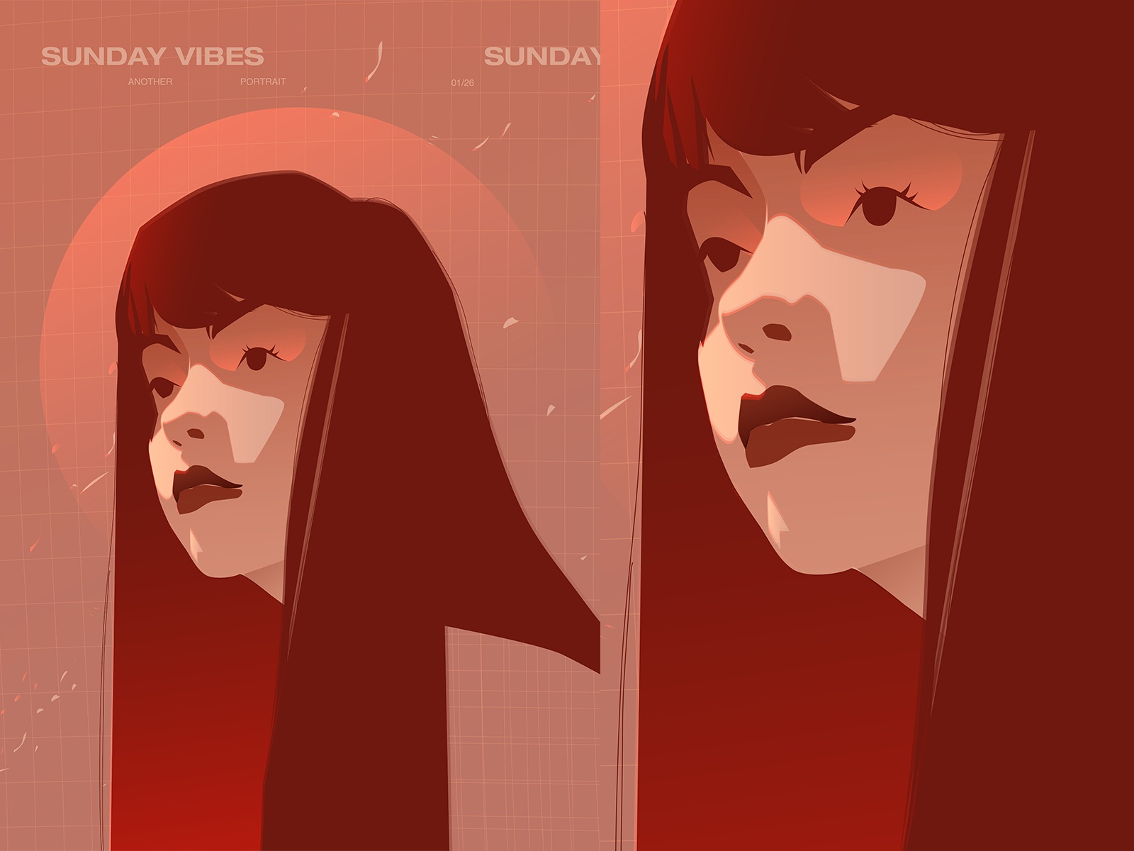 Sunday vibes vector illustration girl illustration woman illustration.jpg