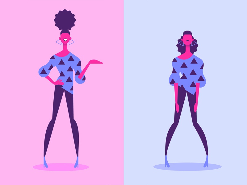 Character  design motion character design vector color girl woman mini.jpg