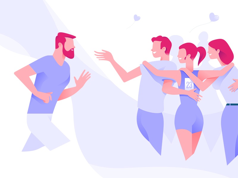 Illustrations for Leon Berard Institute illustration woman colors flat.jpg