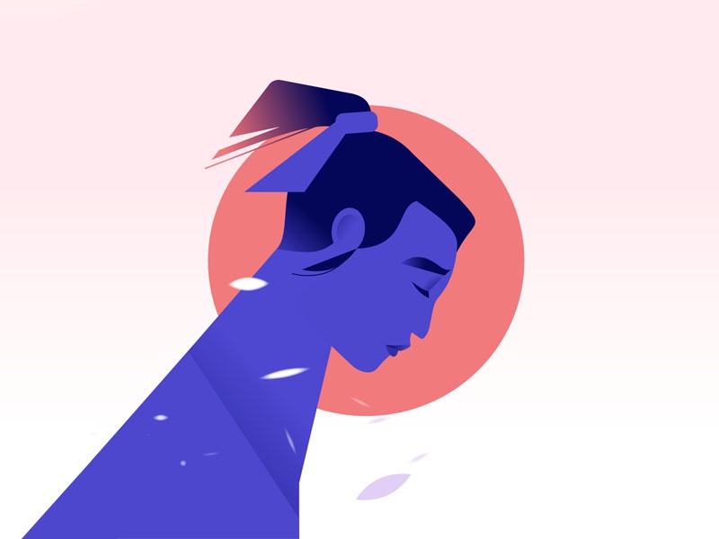 Sadness sad sadness sun hair windy wind man minimalist illustration mi.jpg