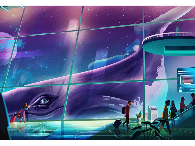 Airport nature character design color whale graphic flying landscape t.jpg