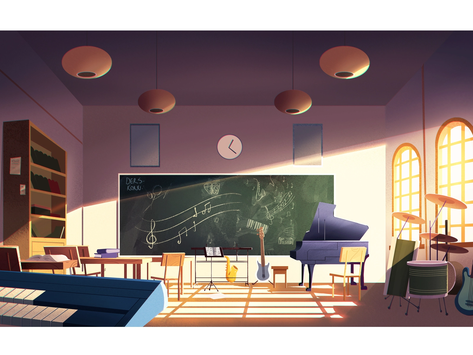 Classroom education art conceptart background design classroom school.webp