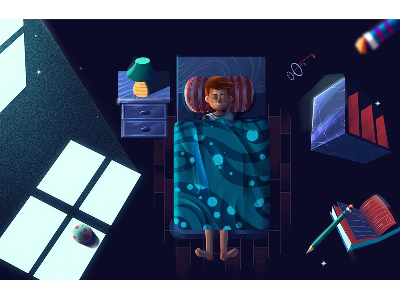Dream vector painting digital art concept art cartoon character design.jpg