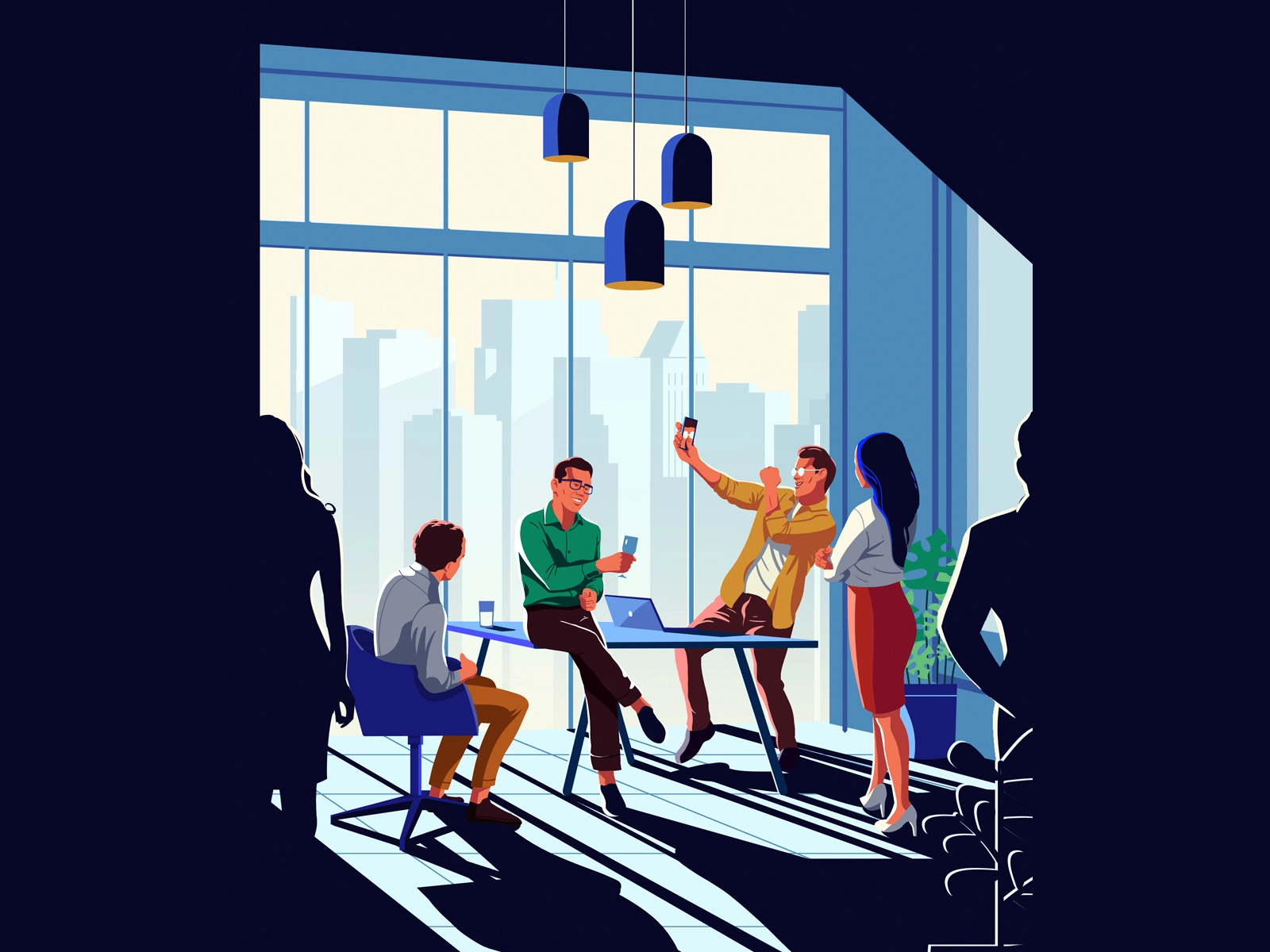 Happy Hour happy characterdesign friends fun meeting office happy hour.webp