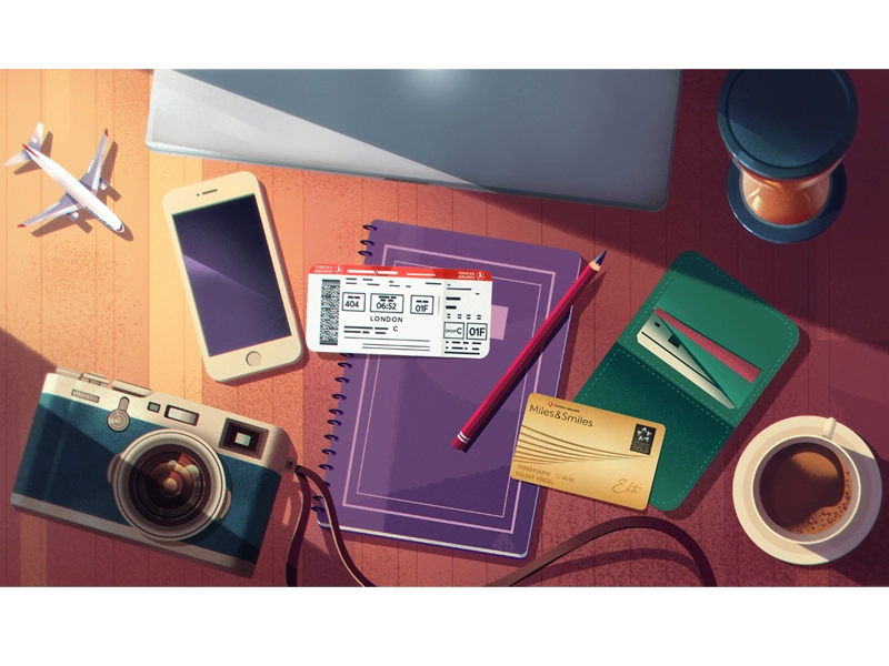 Turkish Airlines Illustrations 10 digital art character design color c.webp