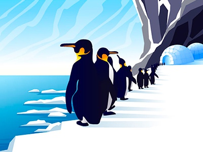 Penguine antarctic penguins illustration art.jpg