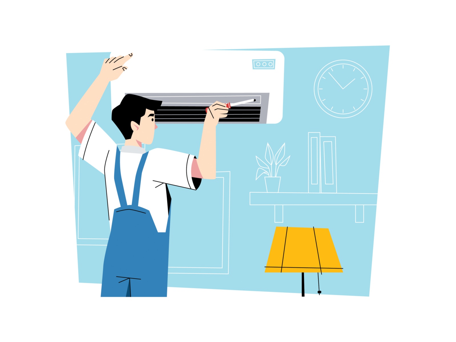 AC Technician Illustration cartooning cartoon character design charact.jpg