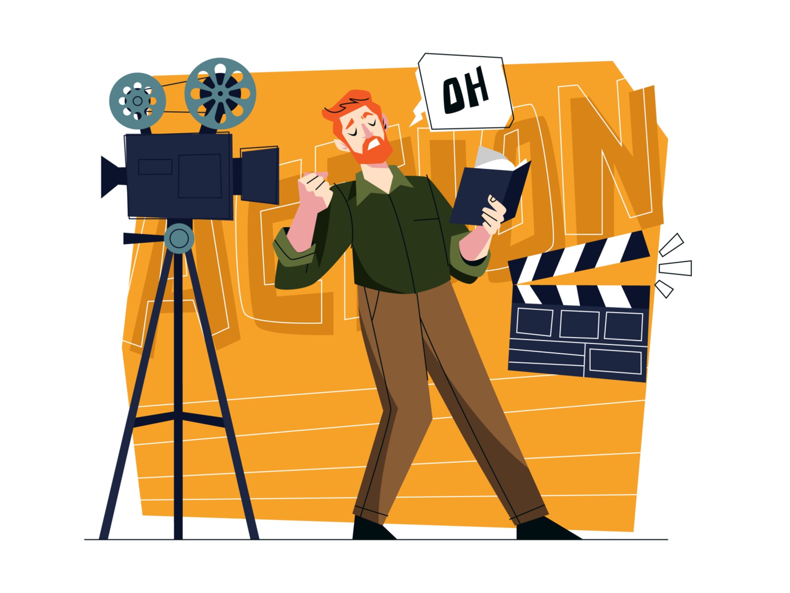 Actor Illustration cartooning cartoon character design character illus.jpg