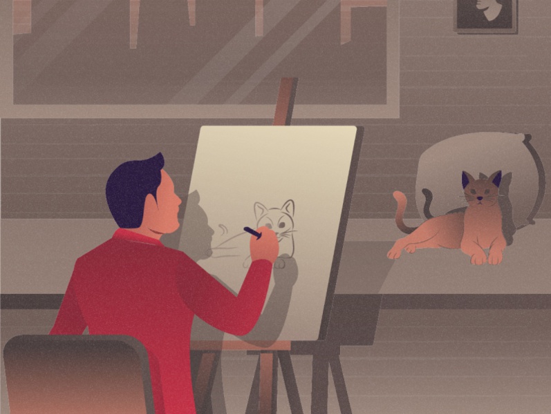 Artist Illustration design cartooning vector vector design illustrator.jpg