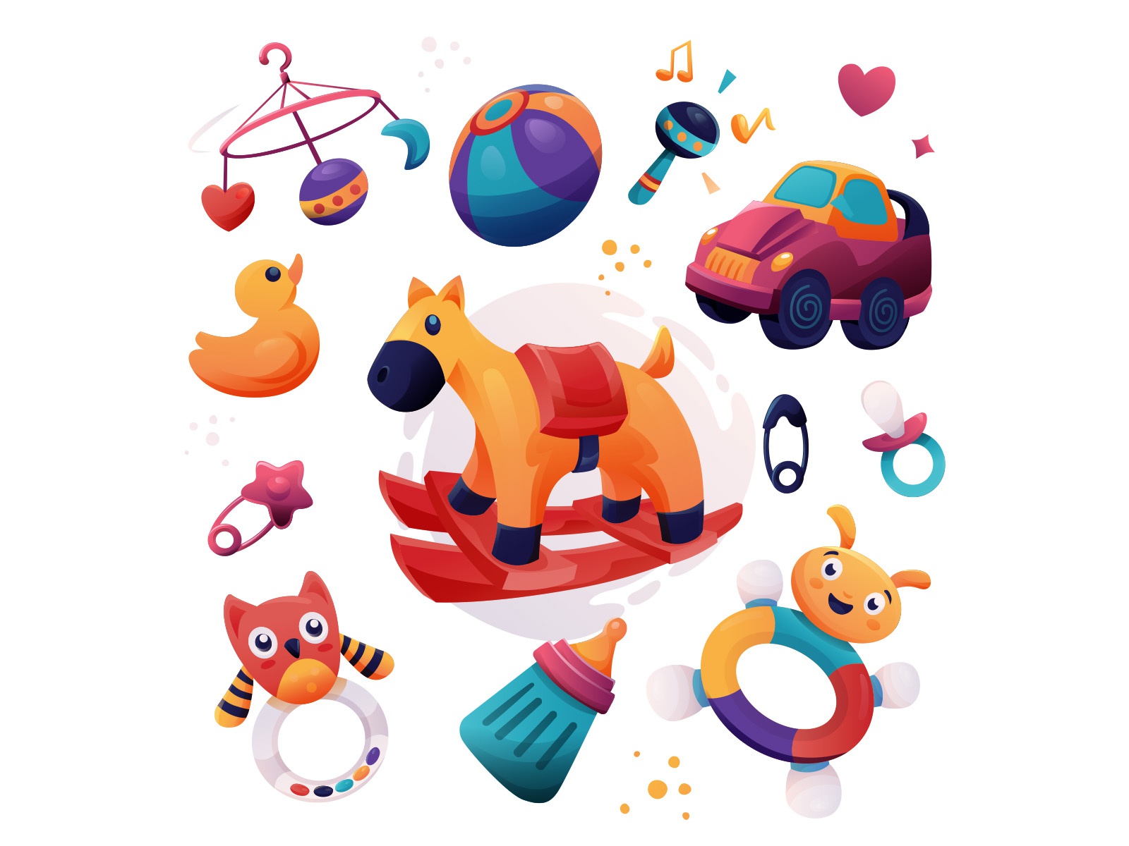 Baby Toys Set design cartoon vector vector design illustrator vector d.jpg