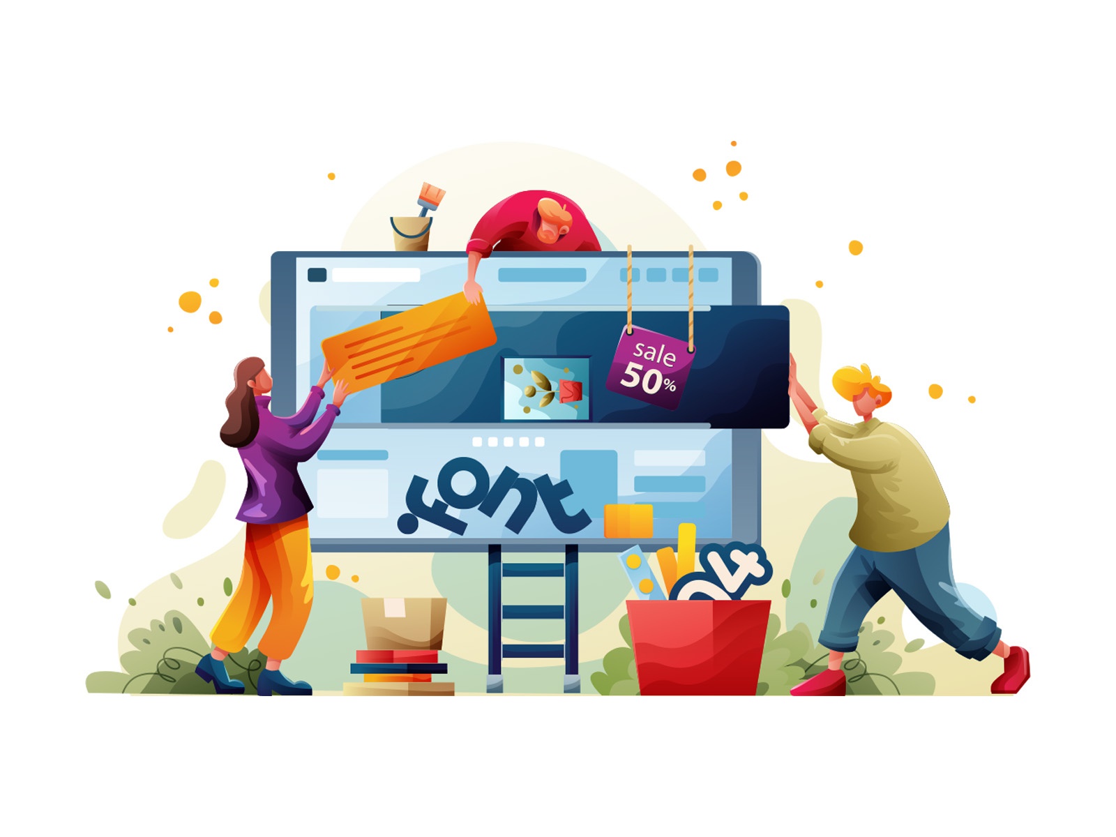 Banner Design Illustration cartooning cartoon character design charact.jpg