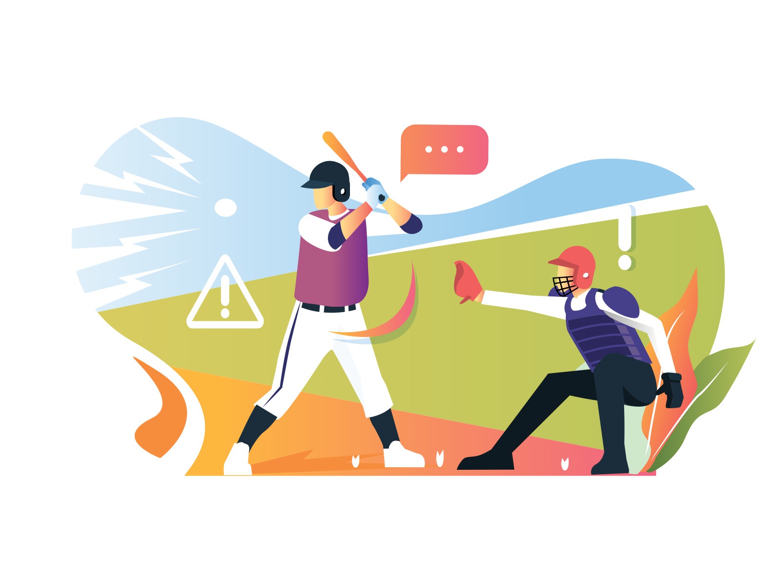 Baseball Player Illustration cartooning cartoon character design chara.jpg