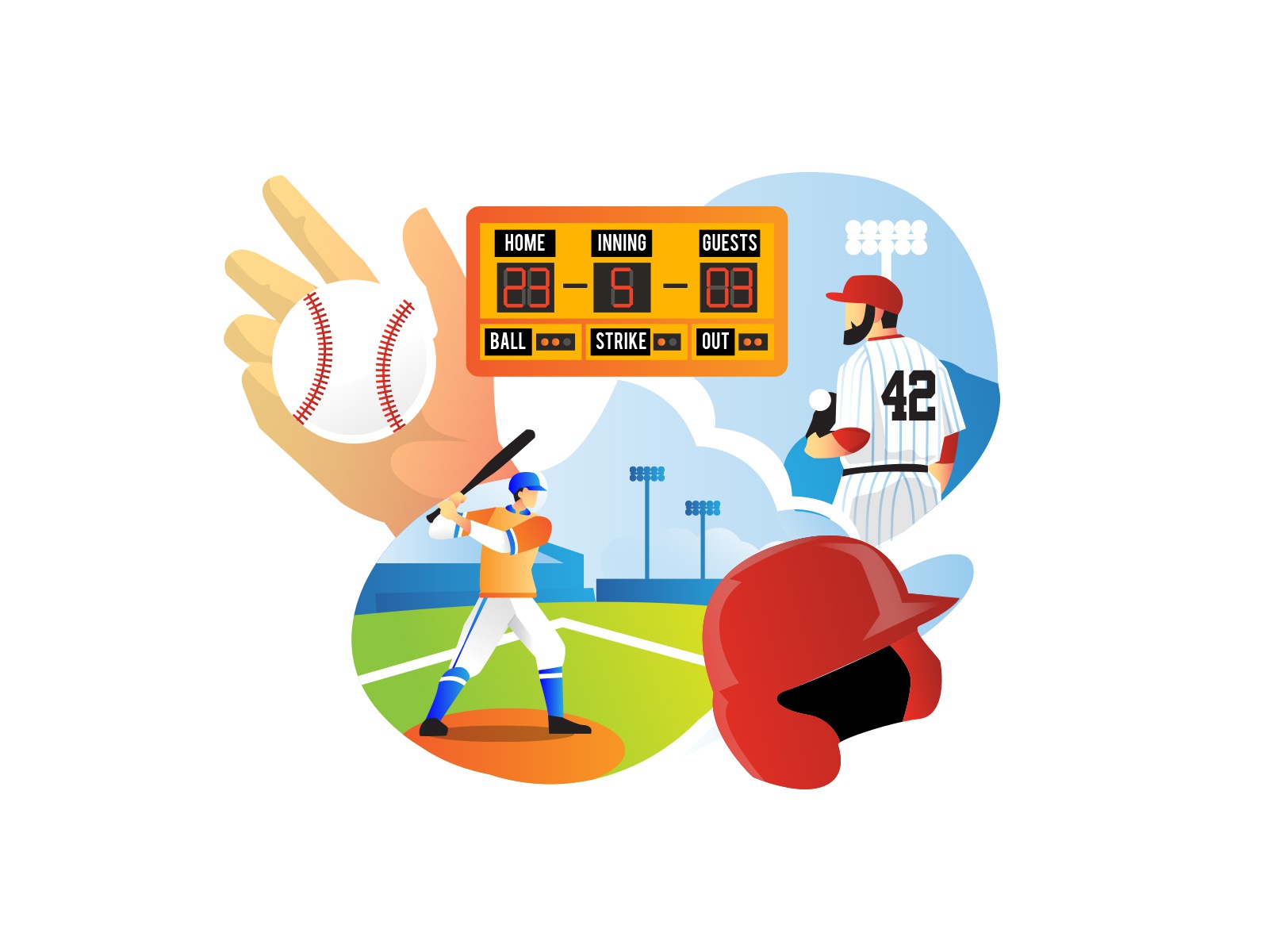 Baseball Illustration cartooning cartoon character design character il.jpg