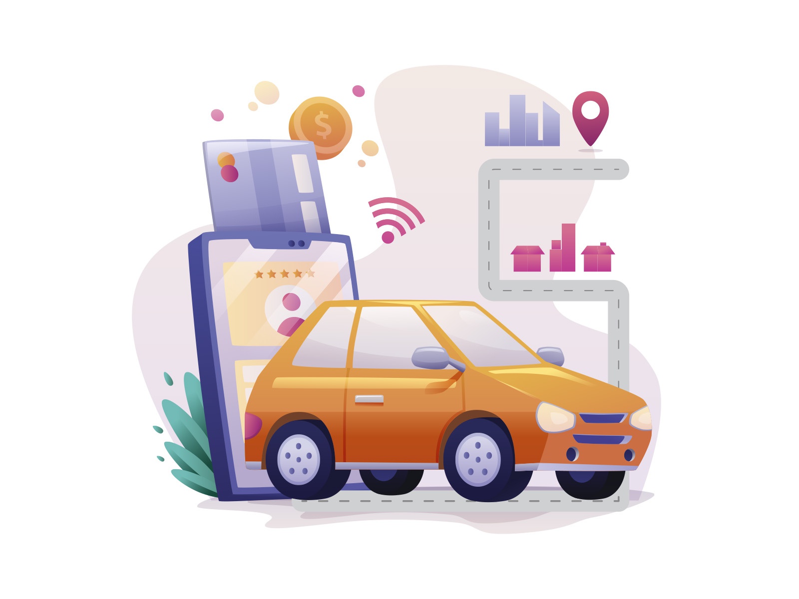Car Rental 02 free download vector art design art car illustration car.jpg