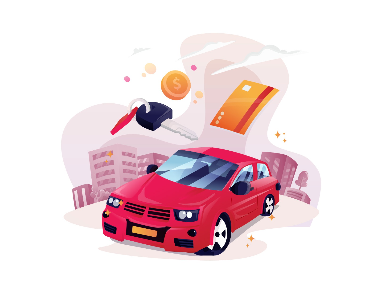 Car Rental Illustration 02 design cartoon vector vector design illustr.jpg