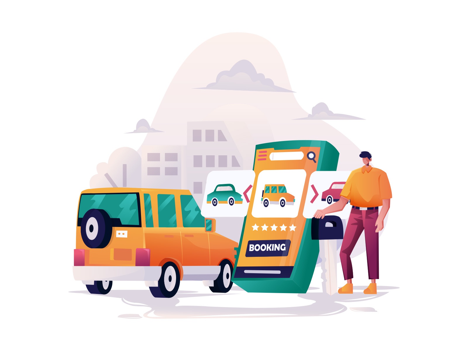 Car Rental Illustration 03 design cartoon vector vector design illustr.jpg