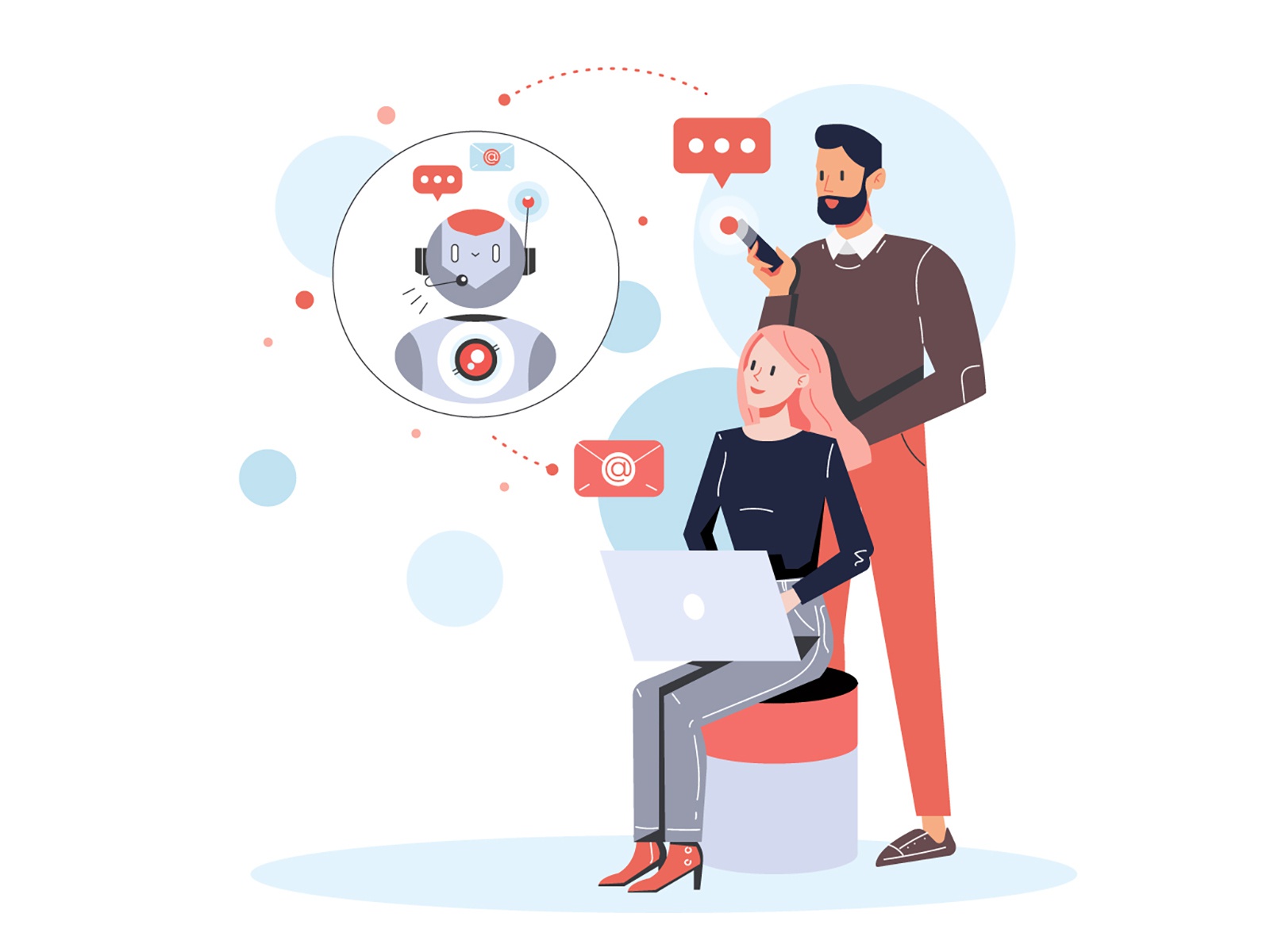 Chatbot Illustration cartooning cartoon character design character ill.jpg