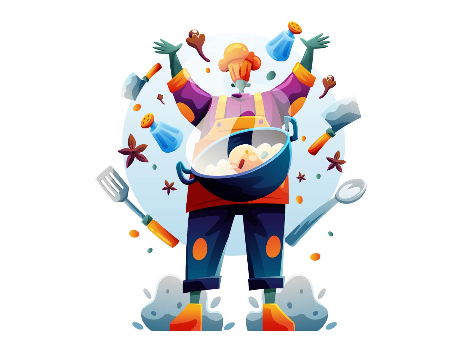 Chef Cooking Illustration cartooning cartoon character design characte.jpg
