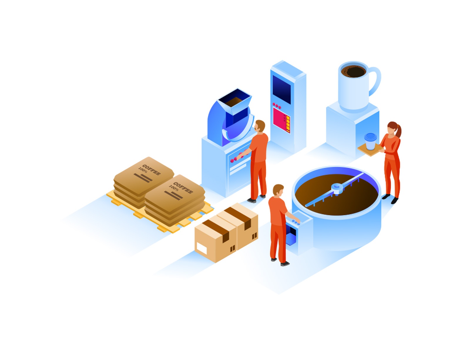 Coffee Production design cartoon vector vector design illustrator vect.jpg