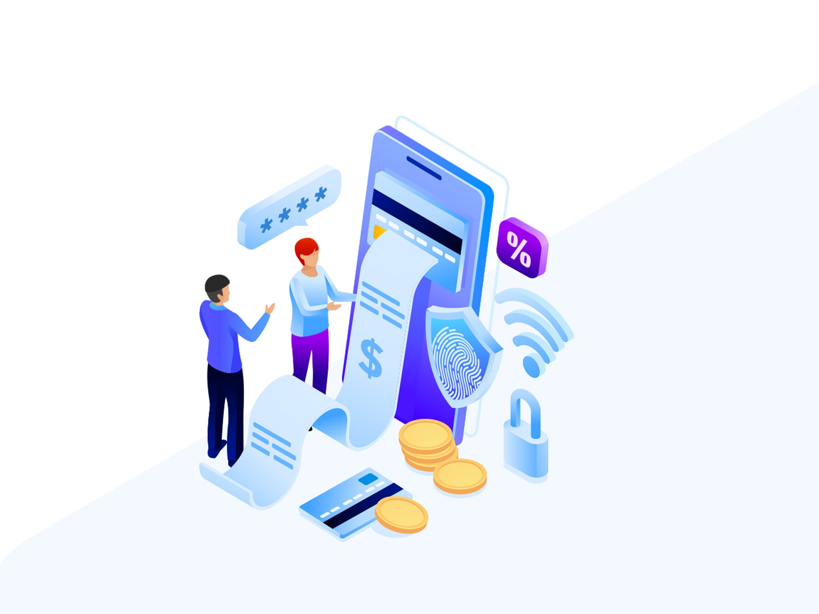 Contactless Payment design cartoon vector vector design illustrator ve.jpg