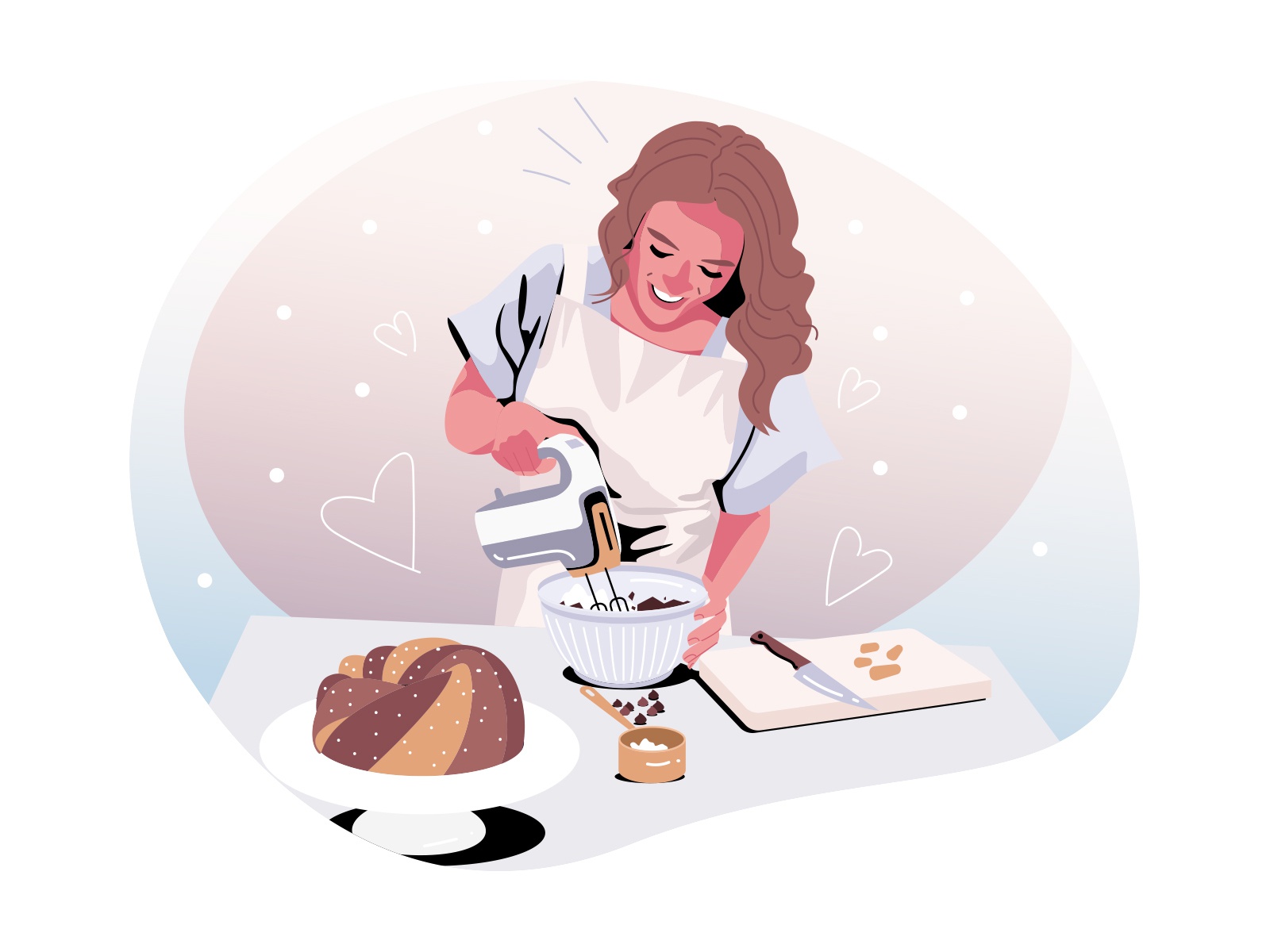 Cook Blogger Illustration cartooning cartoon character design characte.jpg