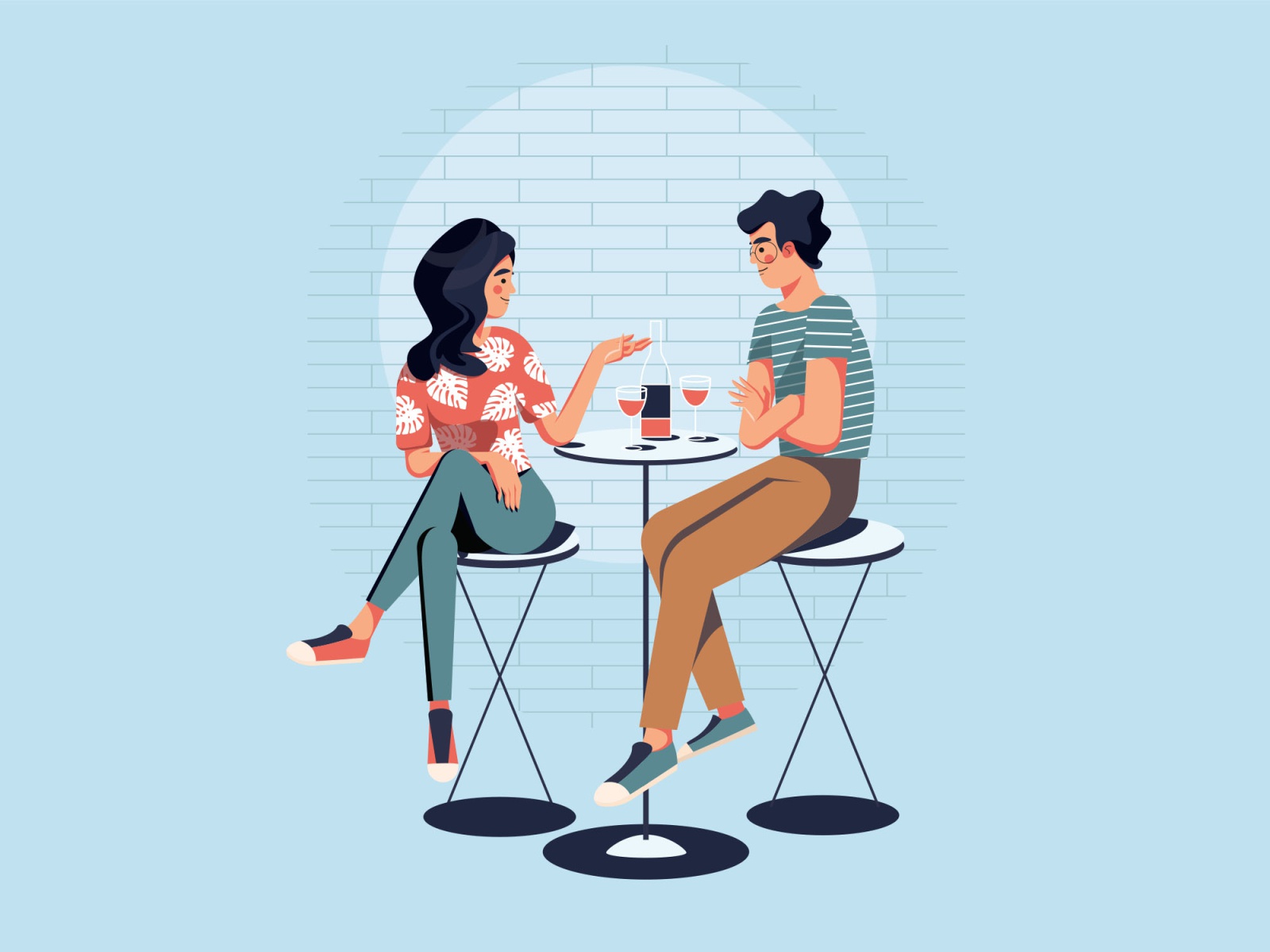 Couple Dating Illustration Free Download free psd free download templa.jpg
