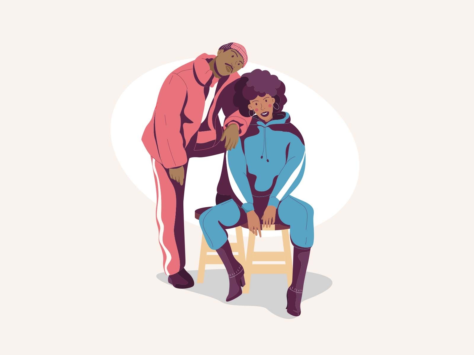 Couple Illustration cartooning cartoon character design character illu.jpg