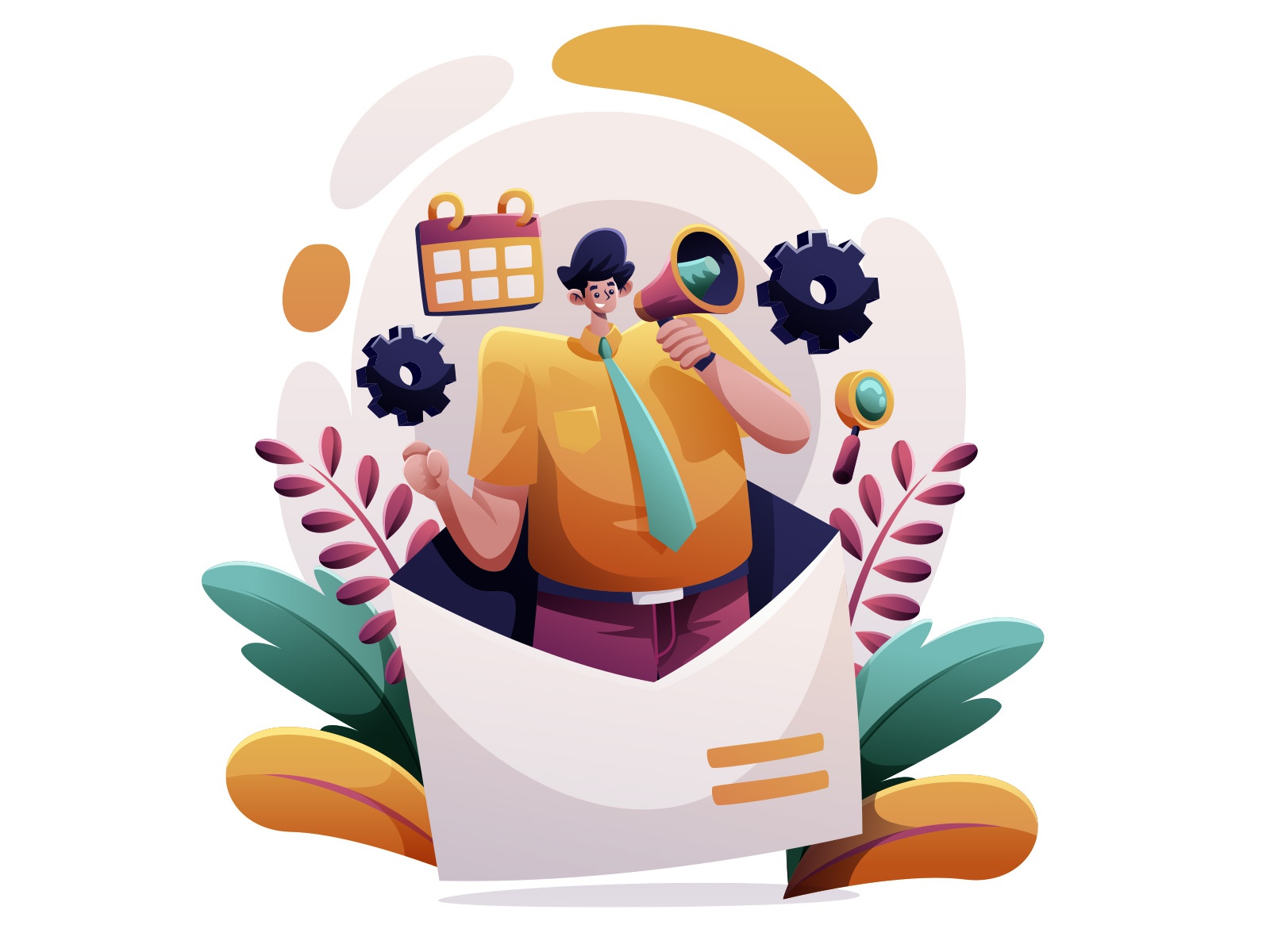 Email Marketing Illustration cartooning cartoon character design chara (2).jpg