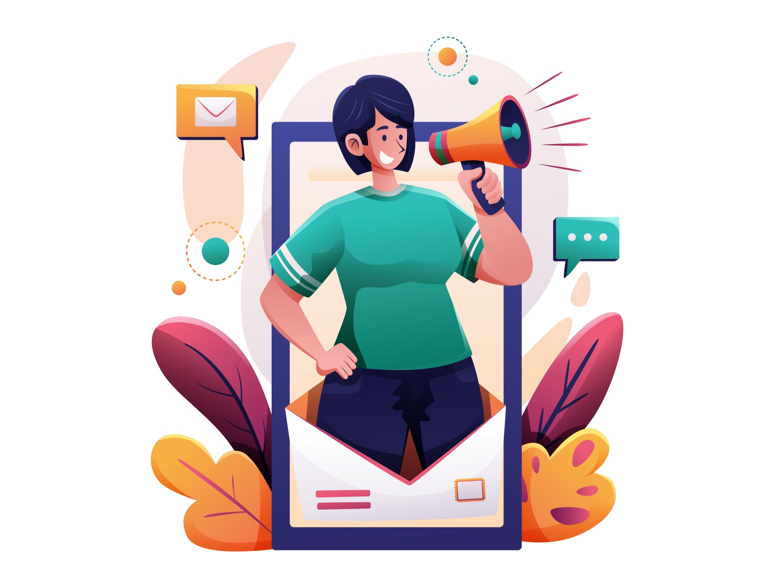 Email Marketing Illustration cartooning cartoon character design chara.jpg