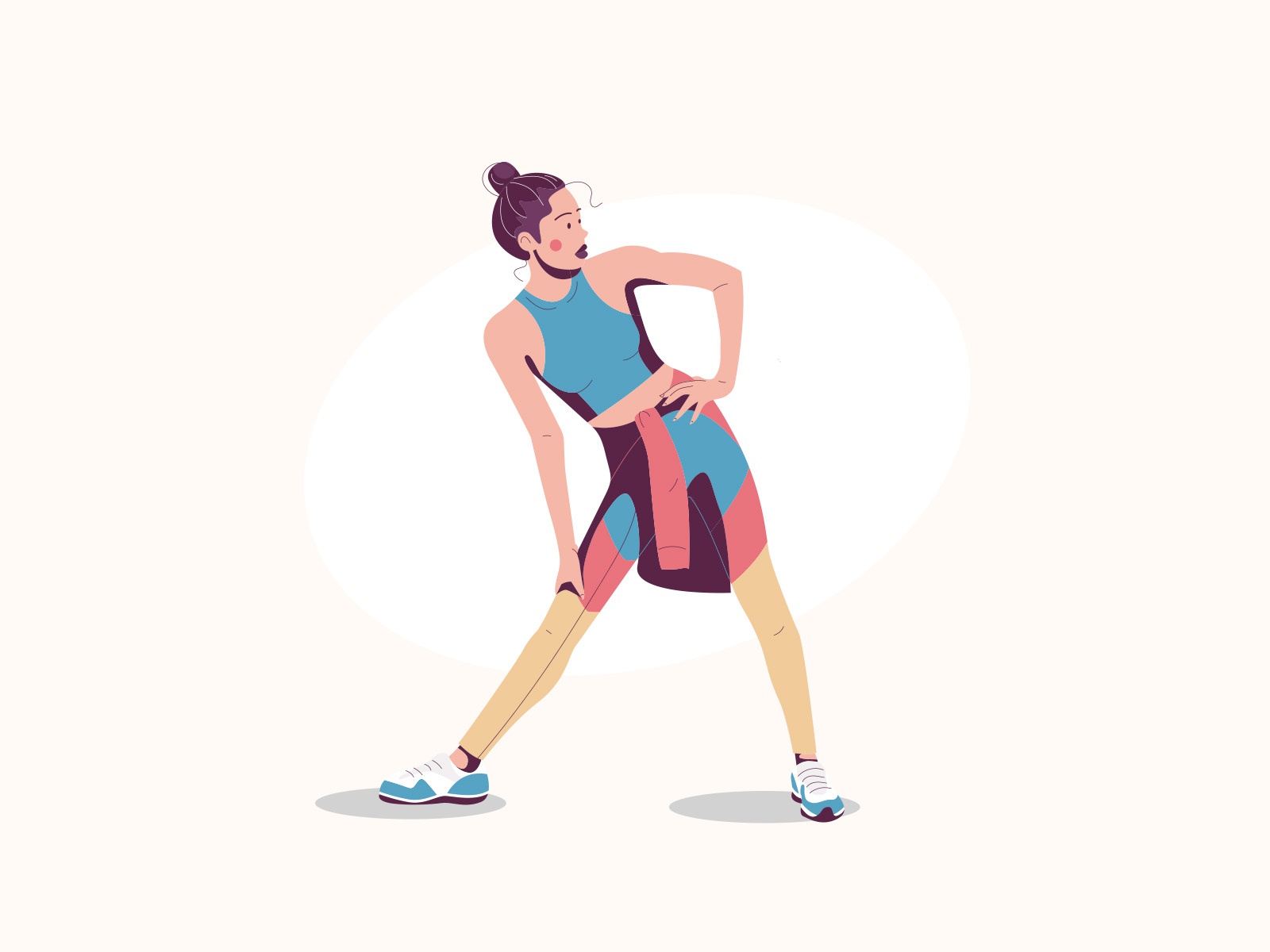 Exercise cartooning cartoon character design character illustrator vec.jpg