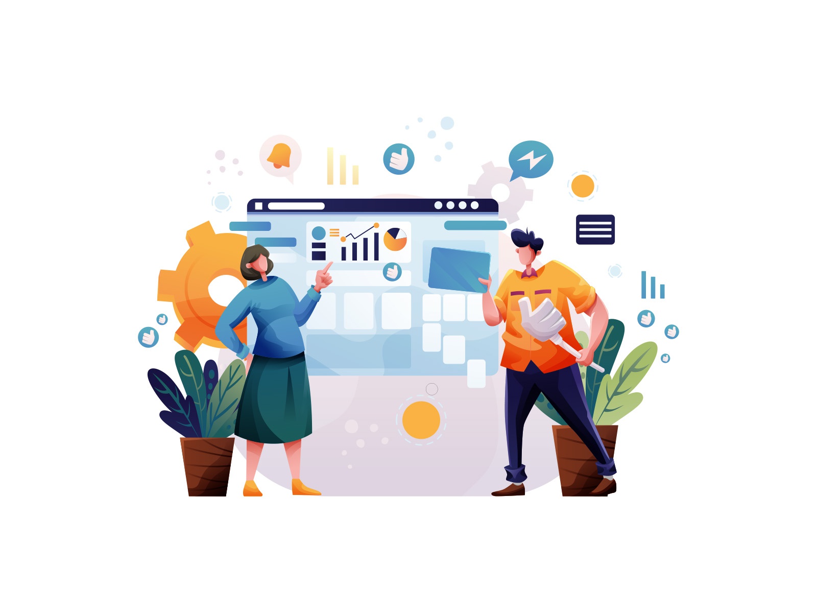 Facebook Business logo design cartoon vector vector design illustrator.jpg