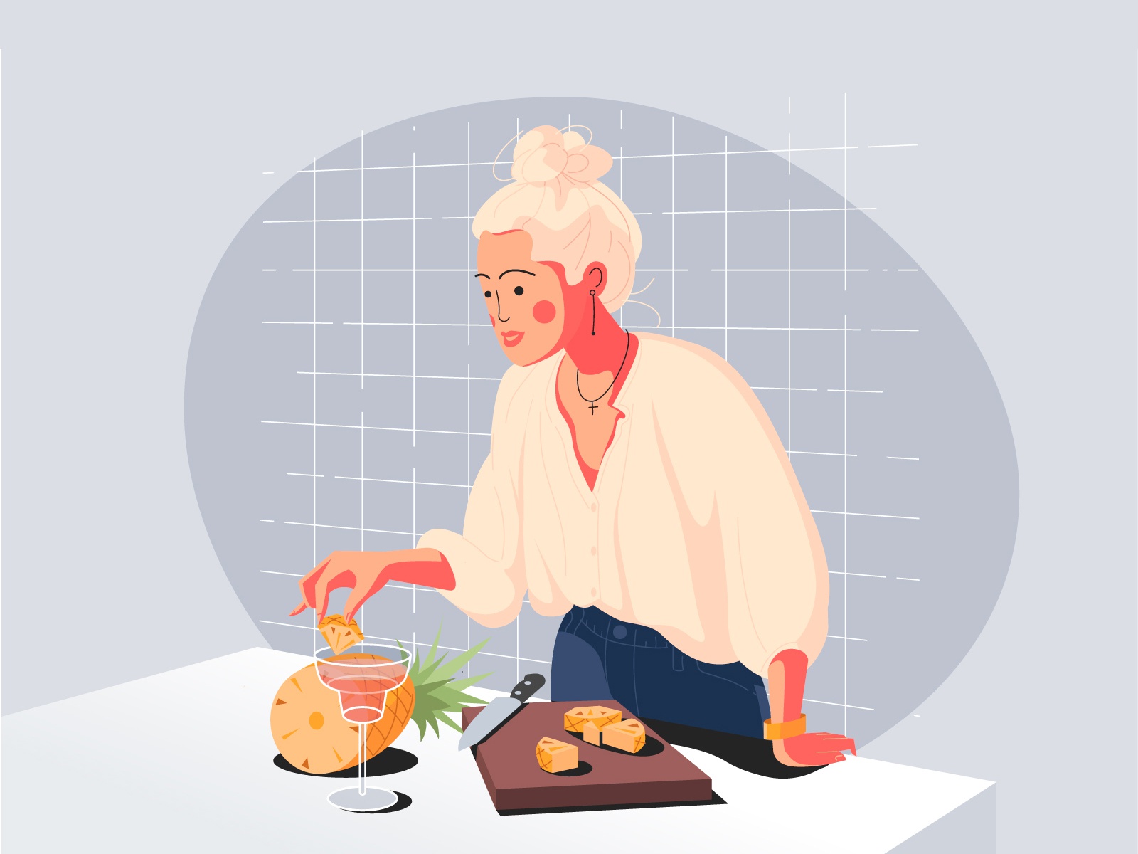 Girl Cooking Illustration ai download ai design ai vector ai cartoonin.jpg