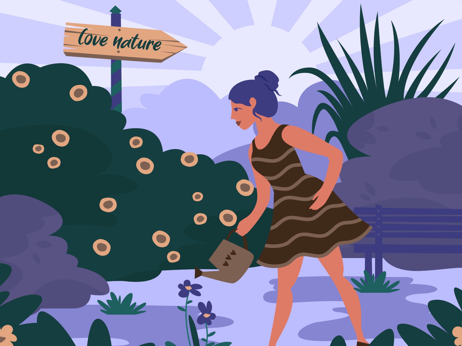 Go green illustration 02 green nature earth day earth cartooning carto.jpg