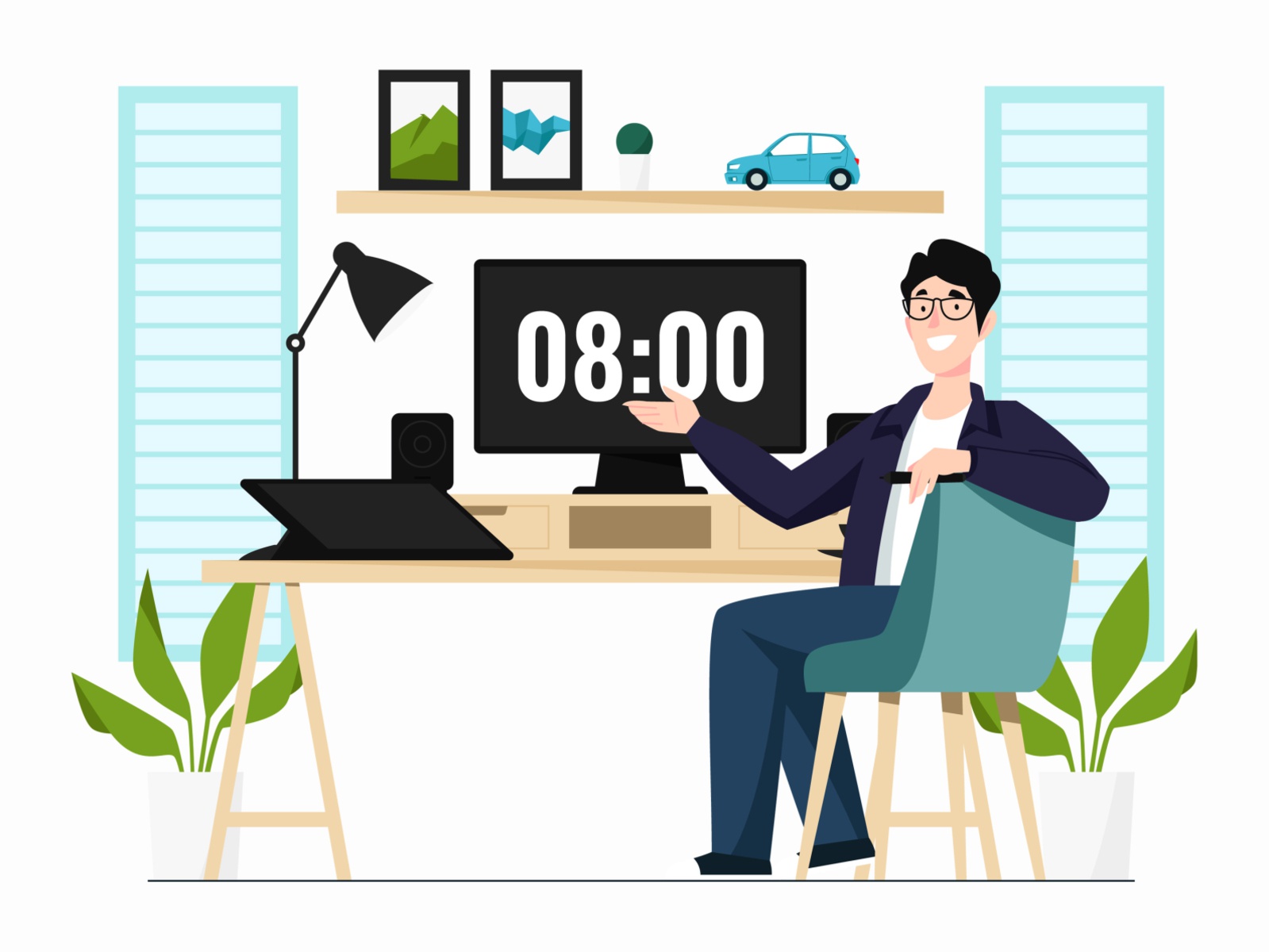 Graphic Design Workstation Illustration cartooning cartoon character d.jpg