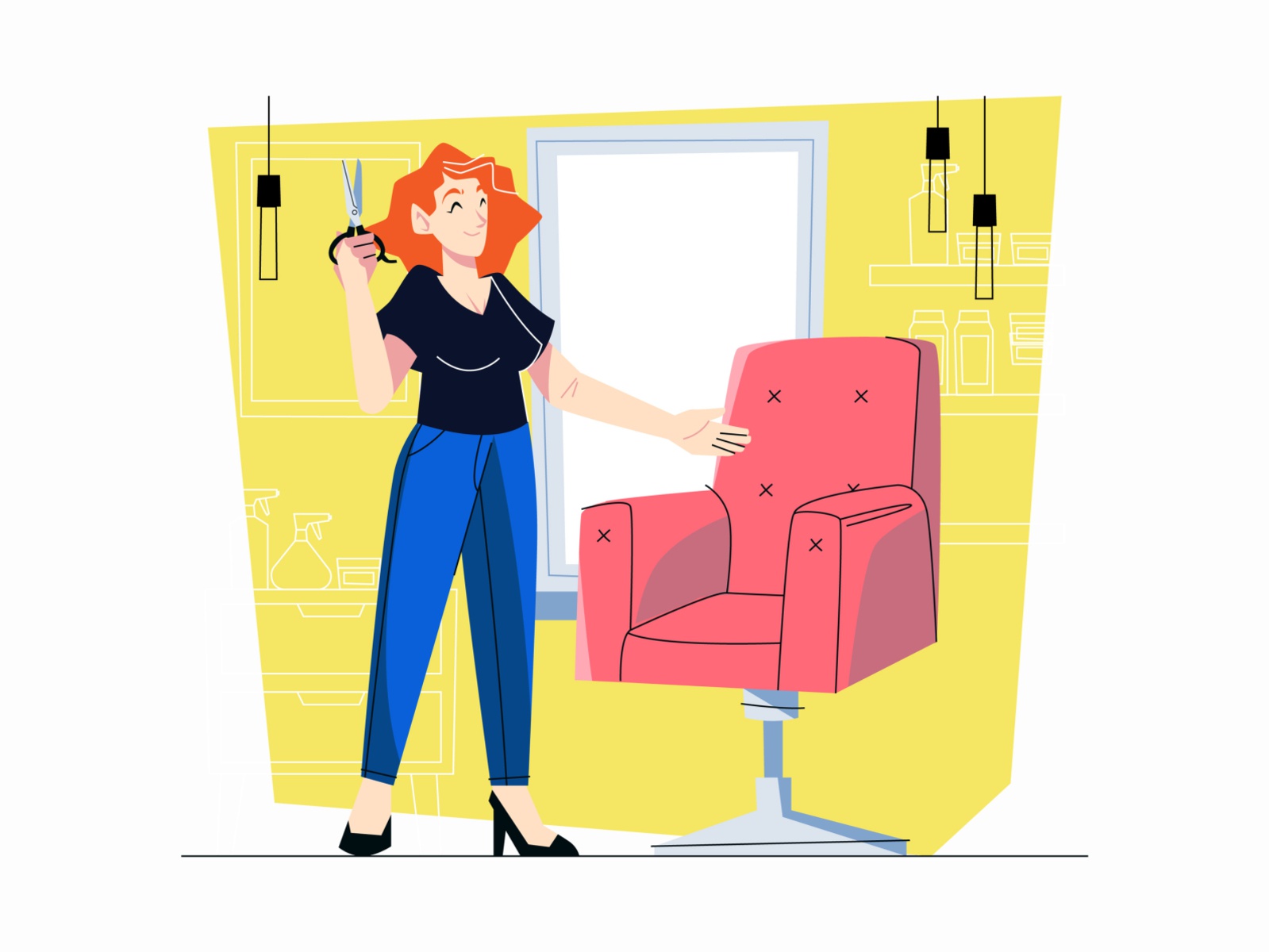 Hairdresser Illustration cartooning cartoon character design character (2).jpg