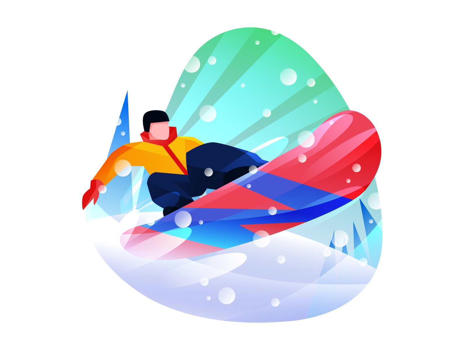 Ice Surfing Illustration design cartoon vector vector design illustrat.jpg
