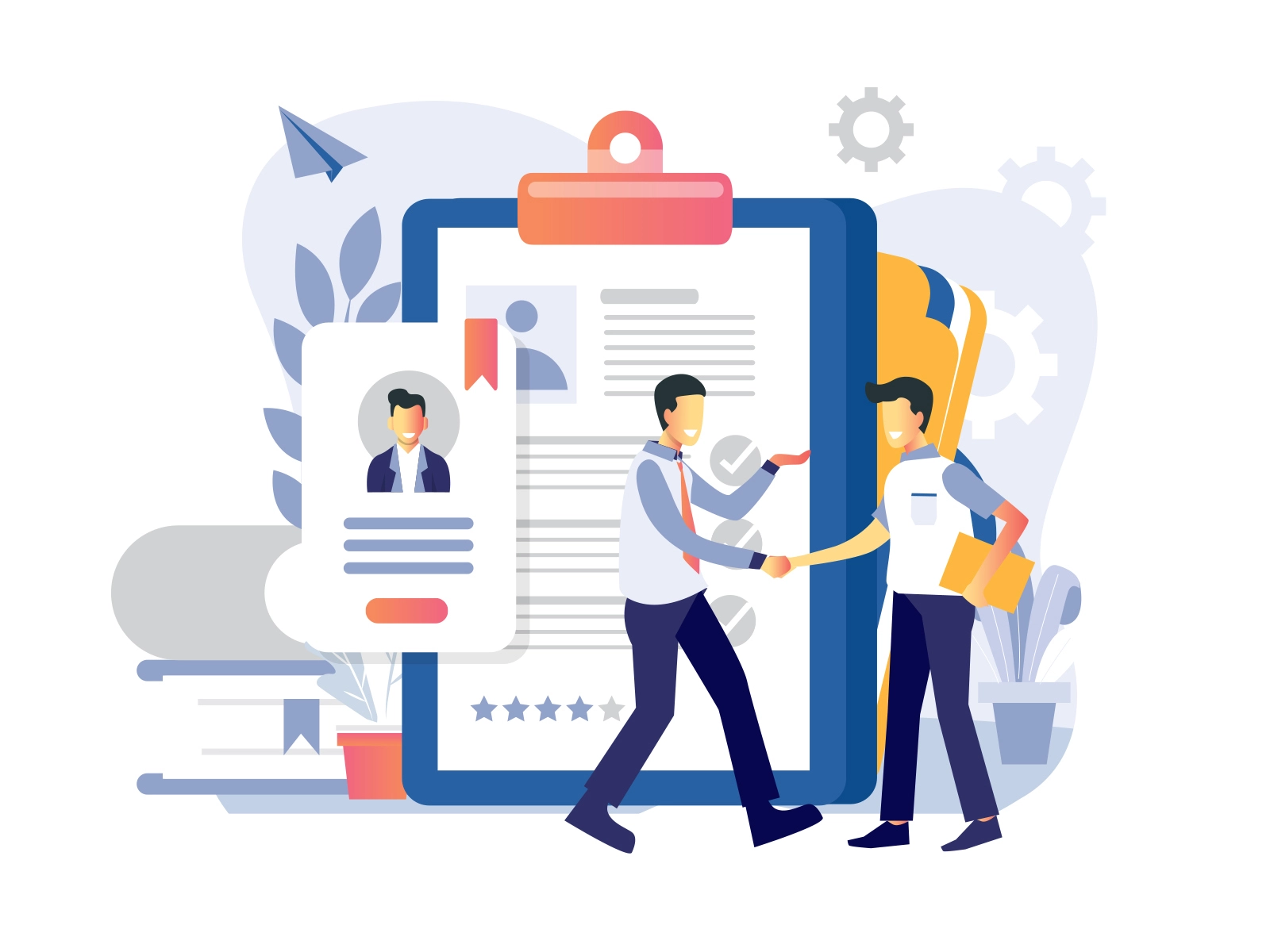 Job Seeker Illustration cartooning cartoon character design character.webp